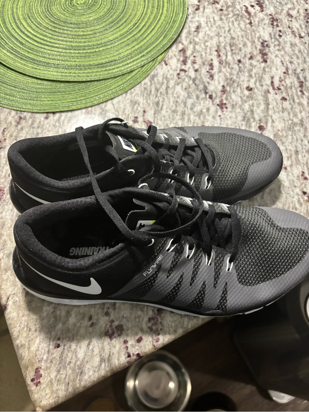 Nike Men’s Black and Gray Athletic Training Shoes